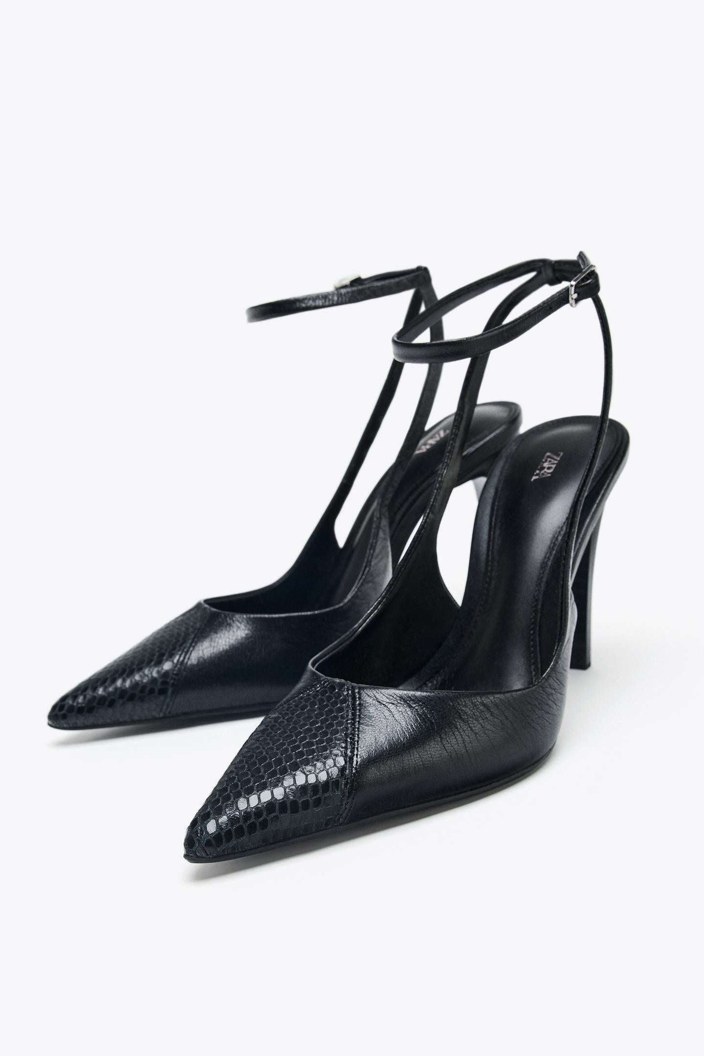 LEATHER HIGH-HEEL SHOES