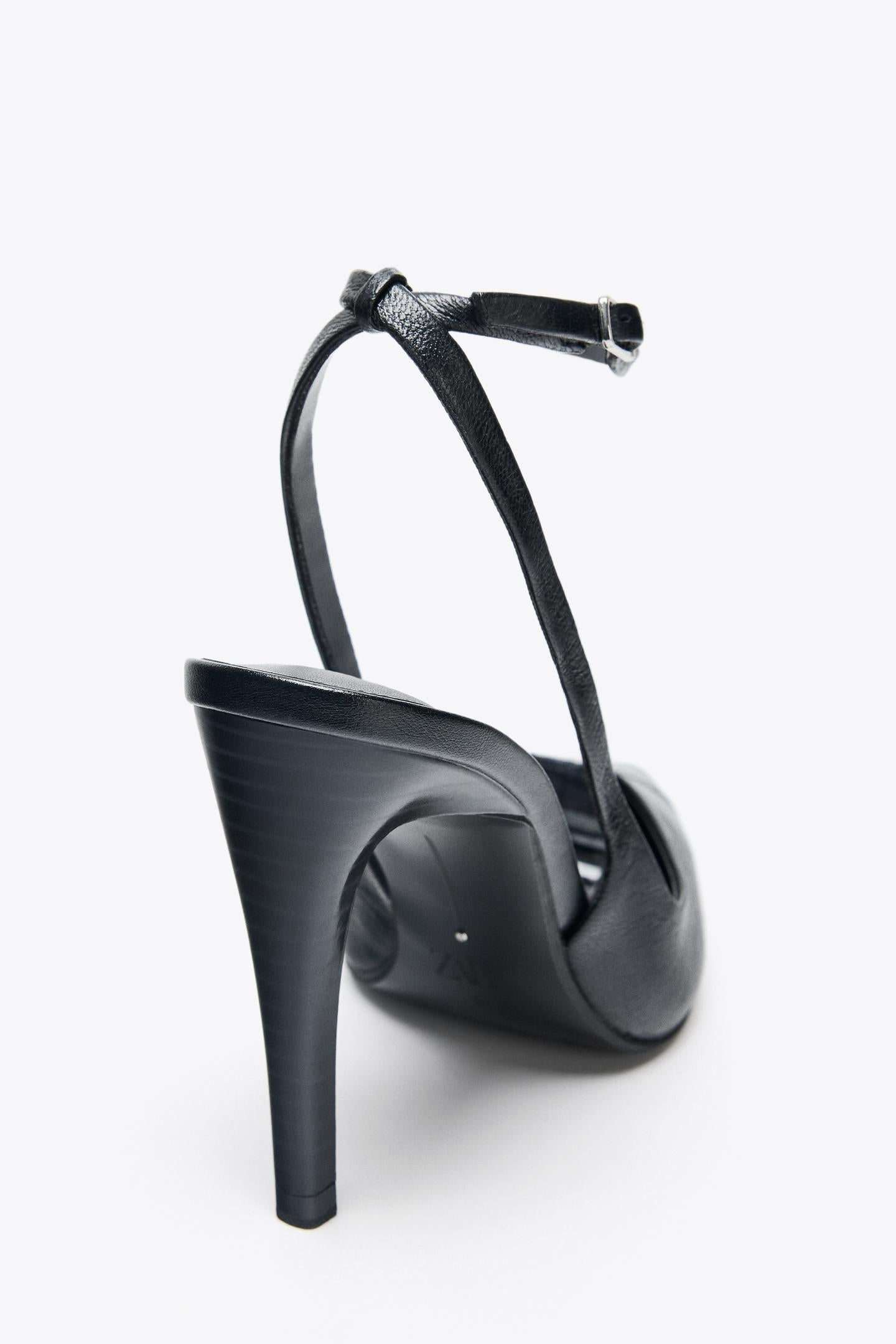 LEATHER HIGH-HEEL SHOES