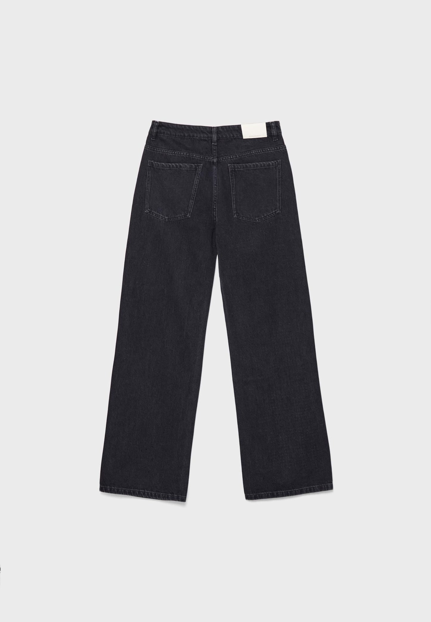 Straight-fit jeans with rhinestones