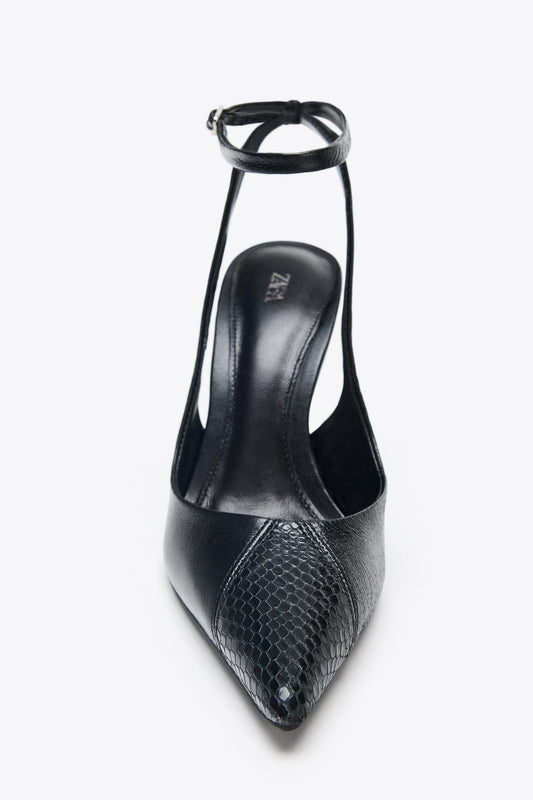 LEATHER HIGH-HEEL SHOES