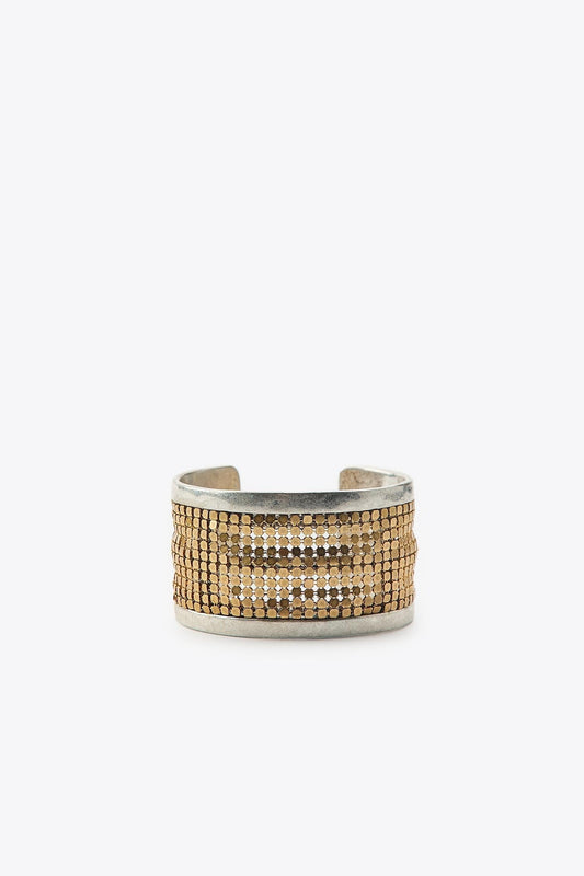 CONTRAST MESH METAL BRACELET