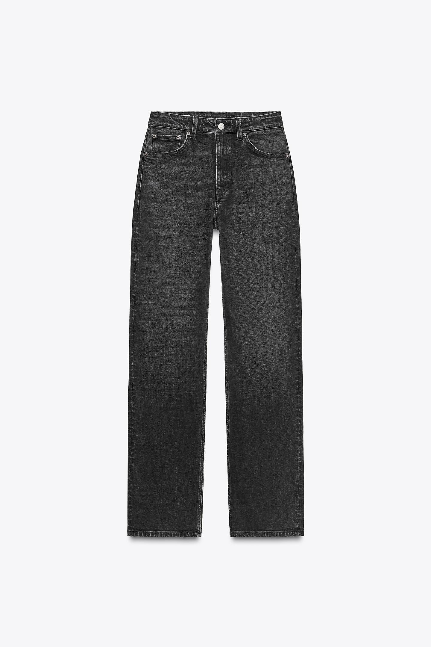 TRF HIGH-WAIST STRAIGHT LEG JEANS