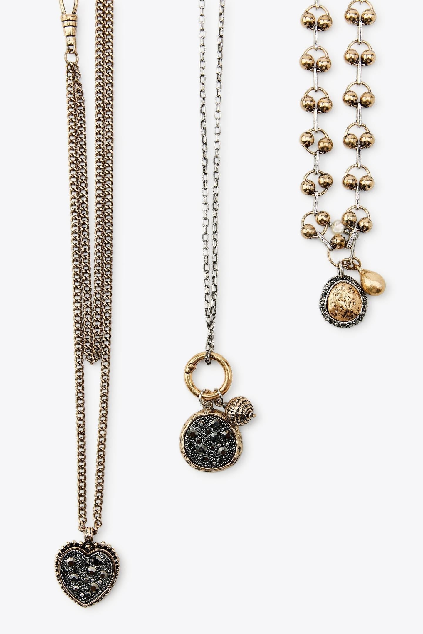 3-PACK OF ASSORTED CHAIN NECKLACES WITH COINS