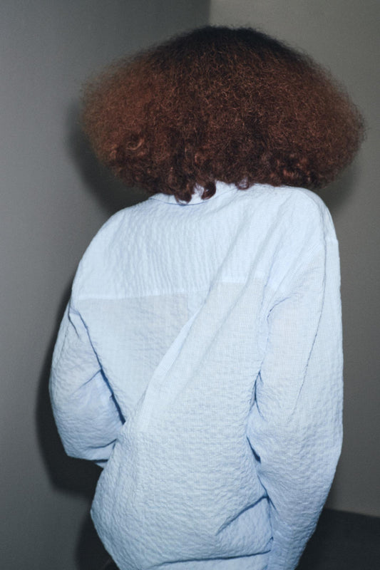 ZW COLLECTION TEXTURED OVERSIZE SHIRT